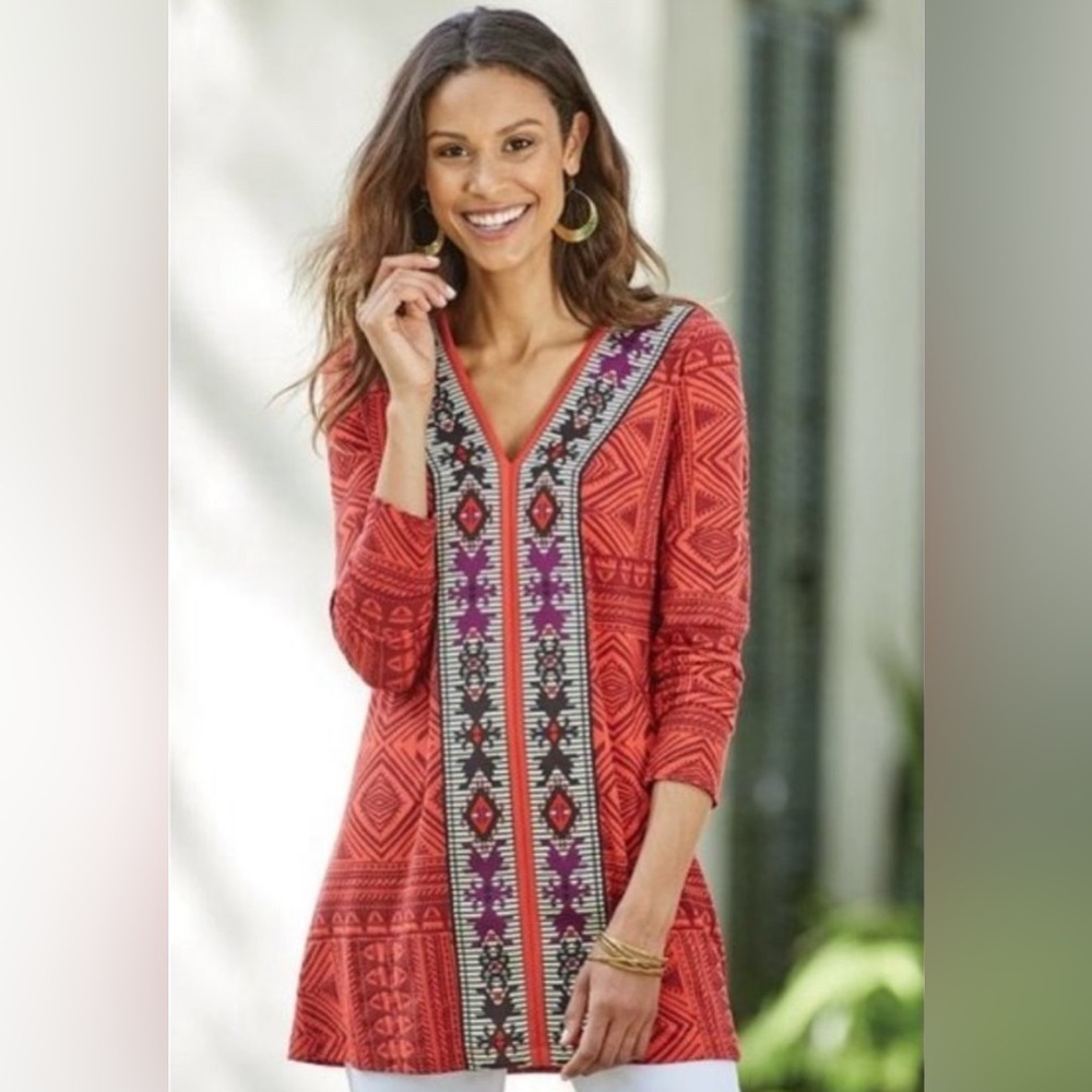 Soft Surroundings KALAHARI Tunic Size Medium
